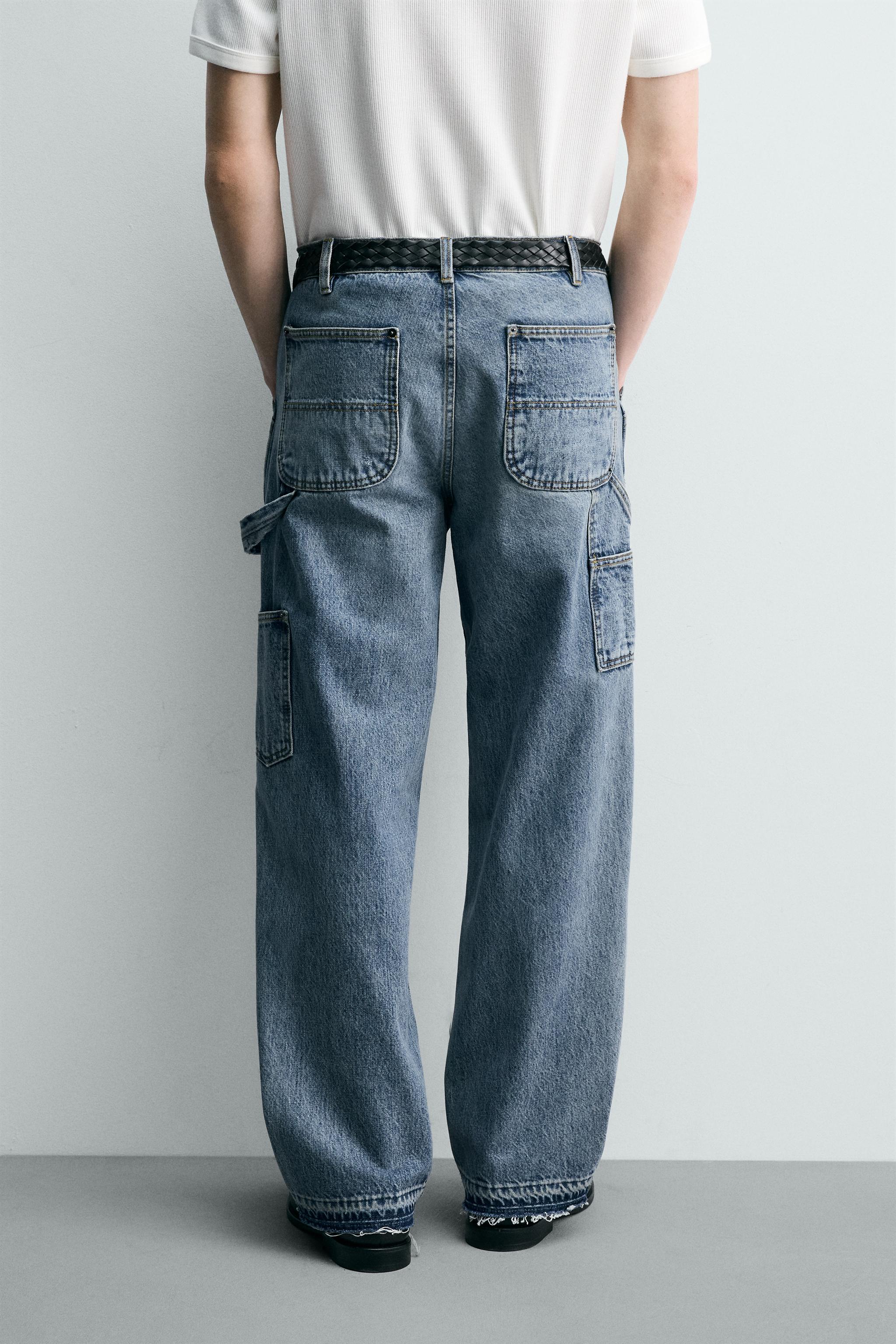 RELAXED FIT CARPENTER POCKET JEANS